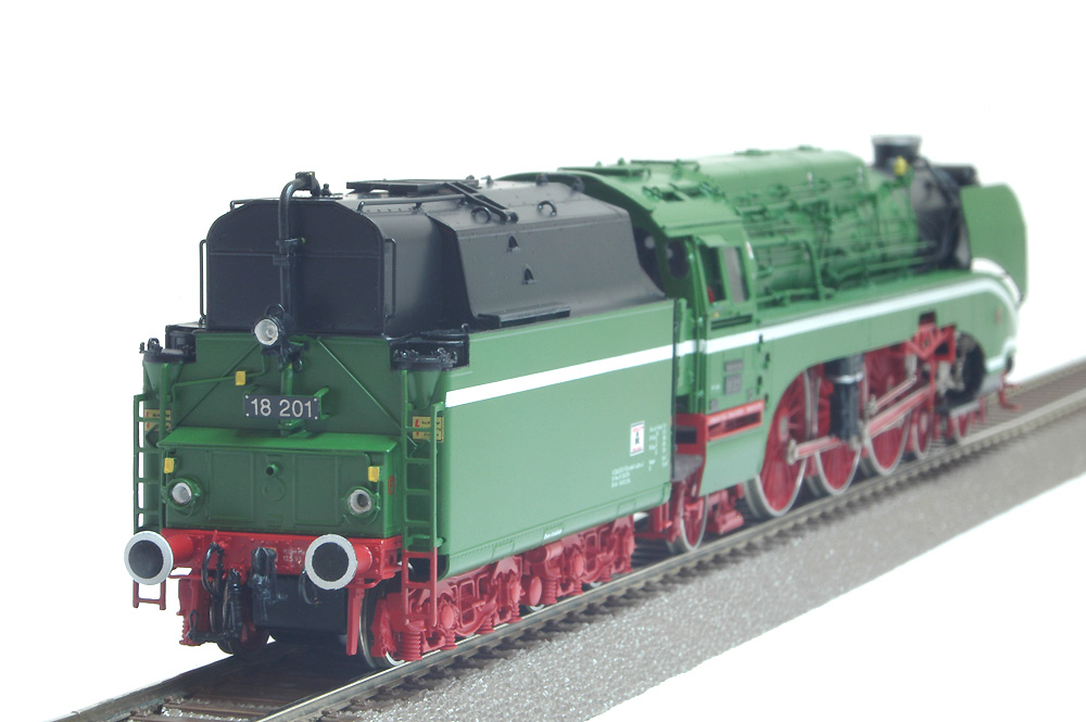 Lemke Spur H0 LD18201 Dampflok BR 18 201 DR grün Museumsversion Rekolok Neu